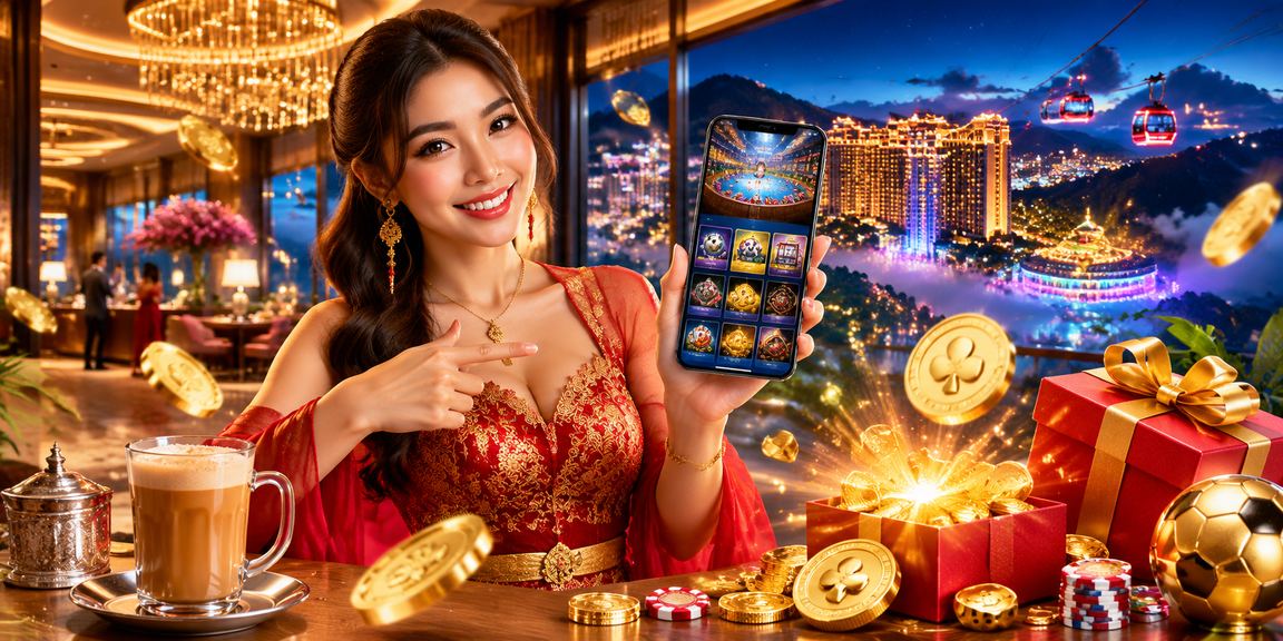 Pengunjung di Genting Highlands melakukan deposit kasino menggunakan telefon pintar