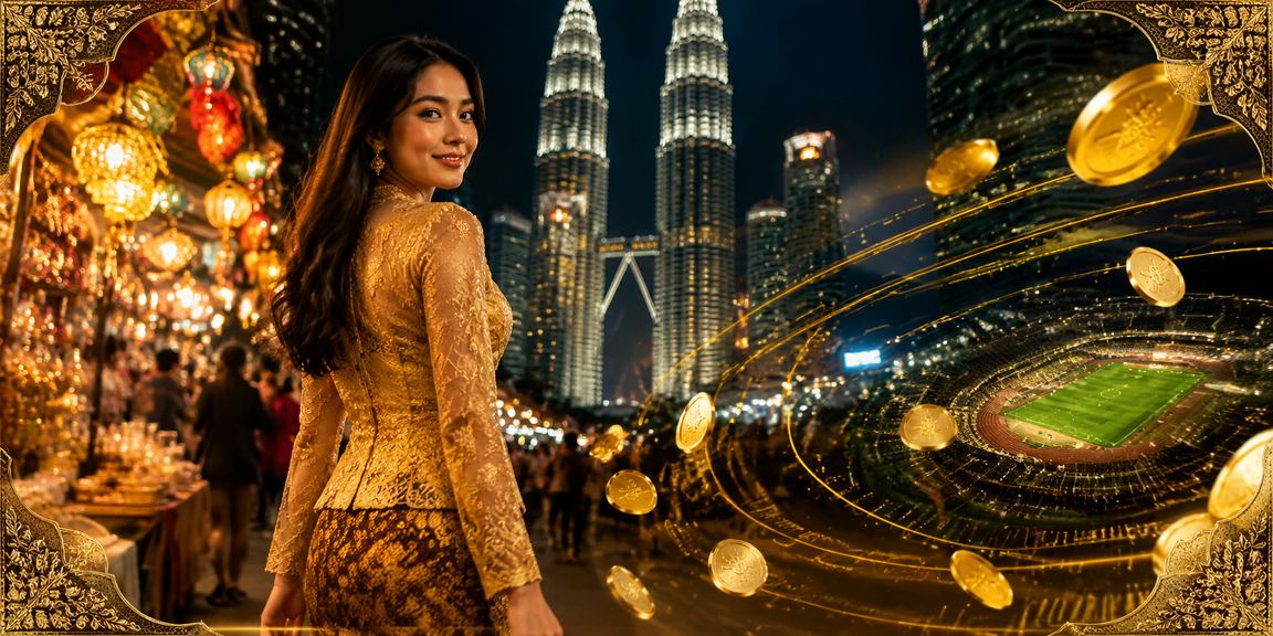 Pemain wanita berbaju kebaya bermain Blackjack di meja kasino dalam talian di Kuala Lumpur