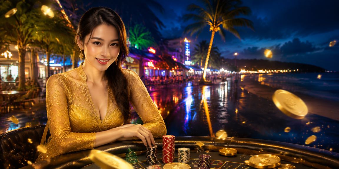 Pemain wanita berbaju kebaya di Langkawi menggunakan platform taruhan dalam talian dengan selesa