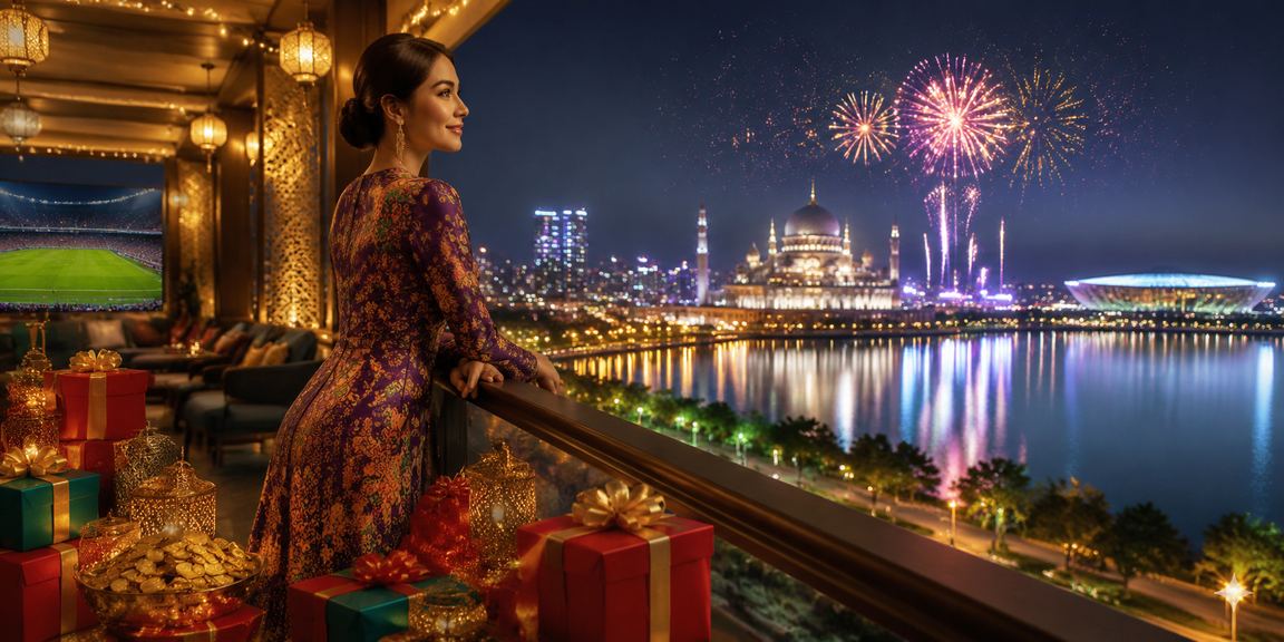 Pemain berbaju batik di Putrajaya menerima bonus sambil menikmati permainan kasino dalam talian